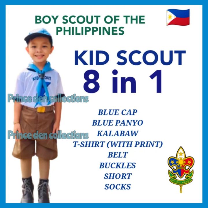 SCOUTING UNIFORM FOR CAMPING (8 IN 1) KID SCOUT SET | Lazada PH