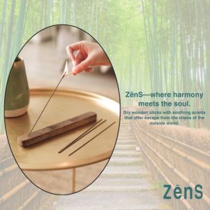 Zens Japanese Low Smoke Short Incense Stick - Agarwood Sandalwood Lavender Osmanthus  Zens 日式低烟短线香沉香/檀香/薰衣草/桂花/玫瑰