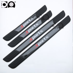 Universal Carbon Car Door Sill Kick Plate Protection Anti-collision Strip Suitable for All Car Models
