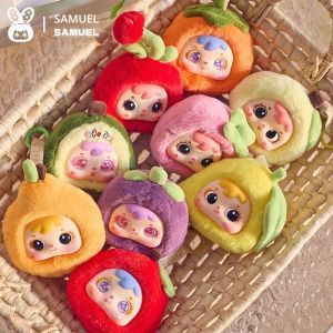 Samuel Really Heartbeat Plush Blind Box Series ผลไม้สไตล์ของเล่นสนุก Kawaii กระเป๋าเป้สะพายหลังจี้พวงกุญแจลึกลับกล่องของขวัญสร้างสรรค์