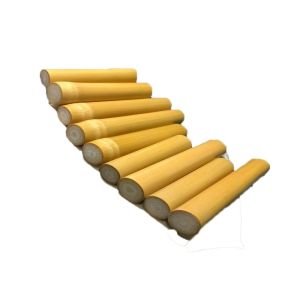 Natural Solid Bamboo Carving Pendant Necklace Accessories DIY Small Hanging Ornament Cultural Playthings High Density Old Material