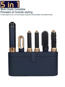 Professional High Speed 5 in 1 Hair Styler Curling Iron Styling Tools Curling Rollers Hair Straightening Hot Air Brush
