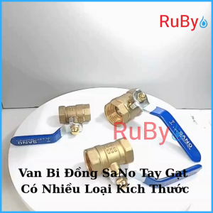 Van Bi Đồng Thau Tay Gạt – SANO – Khóa Nước Bằng Bi Xoay 90 Độ Khóa Mở Siêu Nhanh – Bền Chắc – Chống Rò Rỉ – Tay Gạt Êm