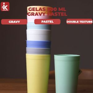 Indokurnia Gelas Gravy 500 mL Pastel