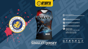 Philippine Navy in the Field Singlet Full Sublimation - CUSTOMIZE NAME - Subli Dex Polyester, Cooler and Comfy - Super Vivid Color and 3D Design - Quick Dry and Breathable