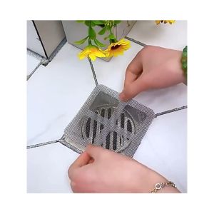 Set 10 Lưới Lọc Rác Tự Dính Chống Tắc Nghẽn Cống Thoát Nước Tiện Dụng 10x10cm-NIEVE