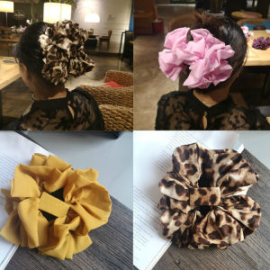 Ladies Large Floral Fabric Hair Claw Clip Super Size Headband Korean Style Fresh out Fashion Hair Accessories Hair Grips