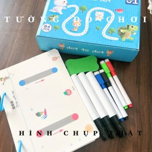 Tập viết nét cơ bản cho bé 3t tập 64 trang tặng kèm 7c bút lông