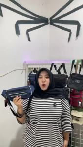 Tas Selempang Bahu Pria Model Waistbag Kombinasi Bisa Untuk DIpakai Tas Pinggang - PG 8896