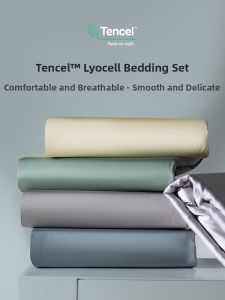 shui yang | Bộ Chăn Ga Gối Lenzing Tencel 60 Chiếc Mát Lạnh 150x200cm