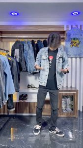 FALPROJECT DENIM JACKET  / BASIC SABLON / BMTH 008 SNOWLIGHT