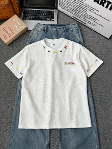 LIUBU | Dyed and Embroidered Cotton T-shirt