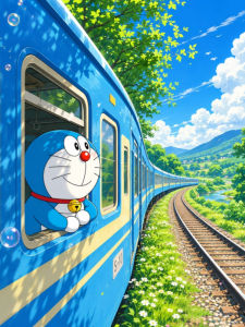 Cartoon D-Doraemon Mosaic Full Round/Square DIY Diamond Painting Canvas Art Wall Decor for Living Room Gift