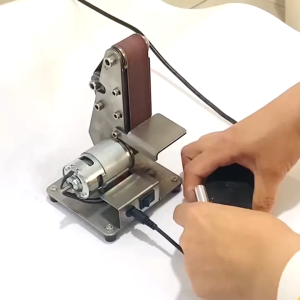 Angle Grinder Grinding Machine Belt Grinder Mini Belt Sander DIY Polishing Grinding Machine Cutter Edges Sharpener