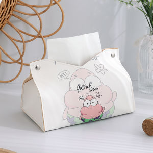 Cute Pachat Dog Tissue Box Living Room Restaurant Drawer Box Storage Organizer Cartoon Tissue Holder High-End Desktop Tissue Box