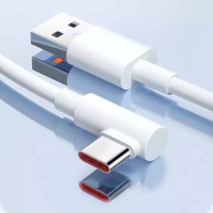 Original Xiaomi 120W Turbo Charge Cable USB Type-C 6A Cable For Xiaomi Mix4 Mi Mix Fold 12 12X 11Ultra Redmi Note 9 10 11Pro K40S K50 Pro Poco  Black Shark 4 4S 5 Pro Fast Charging Tipo C