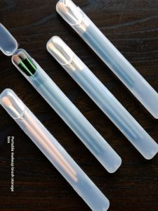 Desktop Portable Makeup Brush Storage Box Waterproof Dustproof Eye Shadow Brush Travel out Box Eyebrow Pencil Lip Lacquer Lipstick