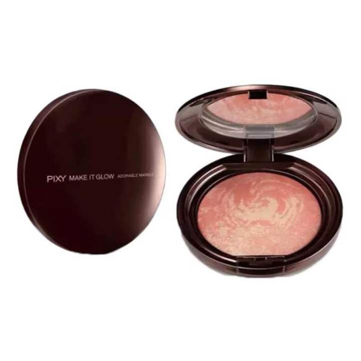 PIXY Make It Glow Adorable Marble Blush On + Highlighter 7.5gr Original
