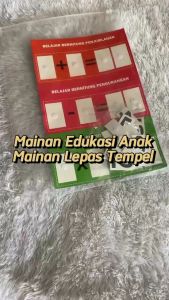 Busy Page Number / Busy Page Angka / Mainan Lepas Tempel / Montessori Toys / Mainan Edukasi Anak / P N