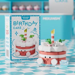 MEKANSM | Small Cartoon Birthday Cake Educational Building Blocks