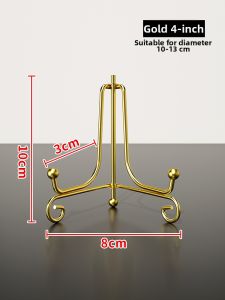 Clock Decor Metal Stand Tabletop Display Rack