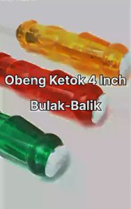 Obeng Ketok Bolak Balik Warna-Warni / Obeng plus minus bening / Obeng getok