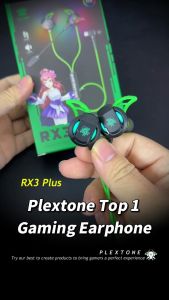 Plextone Xmowi RX5 RX3 Plus Pro Cyberpunk Mercury Gaming Earphone Headset In-ear Earbud Microphone 3.5mm Type-C