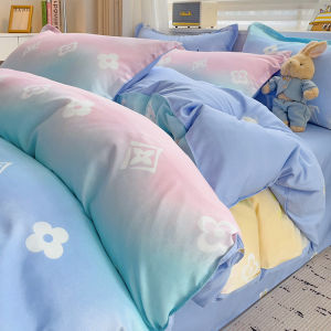 Fresh Style Soft Washed Cotton Thick Bedding Set