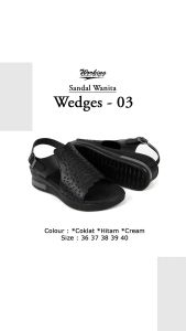 Sandal Wanita Working Wedges 03 / Sendal Wanita Kekinian Fashion Trendy