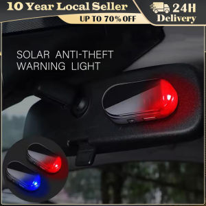 Car Fake Security Light Solar Powered Simulated Dummy Alarm Wireless Warning Anti-Theft Caution Lamp LED Flashing Lights