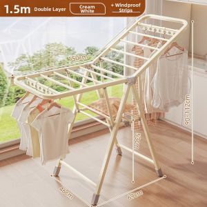 Foldable Drying Rack Clothes Hanger