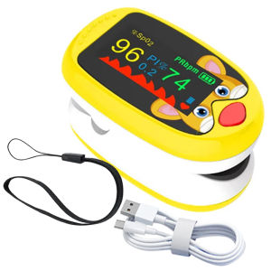 USB Pediatric Oximeter Finger Blood Oxygen Monitor for Children Pulse Oximeter OLED Digital Oximetro Home Medical