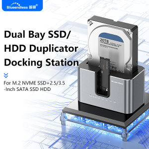 Blueendless | Blueendless Offline Clone Function M.2 NVME to SATA 2.5 3.5 2.5/3.5 Inch SSD HDD Duplicator Docking Station Enclosure Adapter