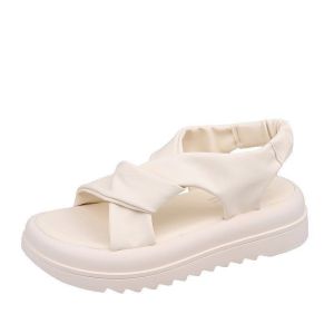 giày xăng đan nữ đế bằng/ sandal đế dầy dây chéo cao su cao cấp/giày xăng đan nhập khẩu cao cấp có hộp