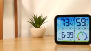 Weather Station Colorful Large Temperature Humidity Meter Home Thermometer Hygrometer Indoor Temperature And Humidity Metor