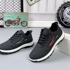FC Mens Casual Shoes Waterproof Leather Anti-Slip Running Shoes Wear-Resistant New Fashion Hiking Shoes Breathable Leather Sneakers#916