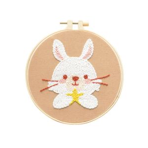 Cartoon Punch Needle Kit Set Sewing Handicraft Needlework Sulaman 戳戳乐 刺绣 入门款 Malaysia Ready Stock