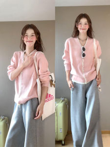 Gray Lazy Loose Feel Casual Sports Sweatpants Women High Waist Loose Drapey Wide Leg Long Pants Autumn Winter Straight Leg Pants