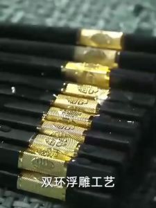 ตะเกียบเมลามีน 24cm (10คู่) - ตะเกียบพลาสติก กำลังเสริมความร้อน ไม่ทำอาหาร 24cm ที่มีลายกันลื่น คีบอาหารสีดำ