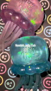 NeeDoh Jelly Squish Jellyfish Stress Ball | Soft Squishy Slime Toy | Stress Relief for Kids & Adults | Sensory Fidget