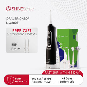 Shinesense Dental Water Flosser Sonic Electric Toothbrush Combo Kit with Rechargeable IPX7 Waterproof for Teeth Whitening Cleaning