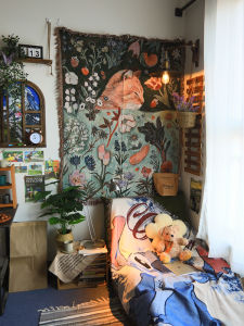 American Cartoon Casual Blanket Sofa Pad Blanket Animation Decoration Hanging Tapestry Homestay RV Tent Bed Blanket Atmosphere Carpet