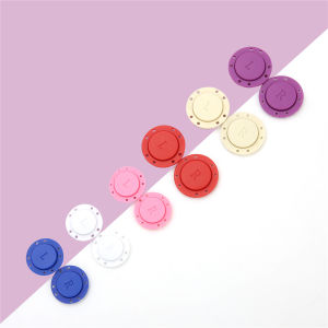 กระดุมแม่เหล็กไนล่อนสีที่มองไม่เห็นขนาด22/26มม. 1เซ็ตสำหรับอุปกรณ์เย็บผ้าแบบ DIY การตกแต่งเสื้อผ้างานฝีมือ