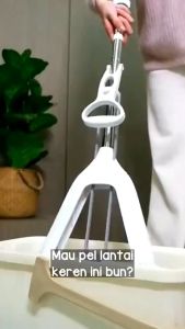 Alat Pel Lantai Spons - Sponge Mop 28cm Alat Pel Lantai Karet Praktis