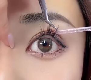 Anrena Octopus Full Face False Eyelashes Comic Eyelash Fairy Fishtail segment single tufted hair novice false eyelashes