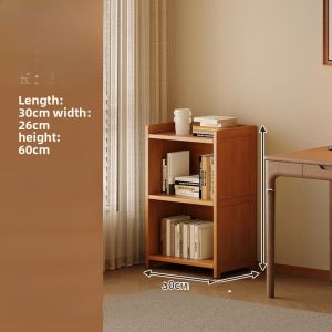 Simple Childrens Bookshelf Floor Storage Rack Living Room Cabinet Student Book Organization Narrow Bookcase Modern Minimalist Style