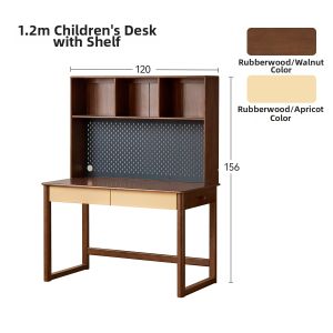 WEISHA | Kids Solid Wood Storage Study Desk for Small Apartments