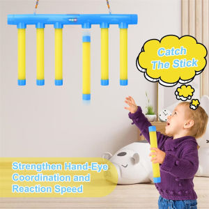 Reflex Drop Sticks Challenge Game with Remote Control 3 Speed Modes Hand-Eye Coordination & Reaction Training Toy Kids Adults