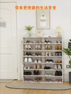 ชั้นวางรองเท้า ที่ขนาดเล็กดัน 100cm ตู้เก็บรองเท้า ตู้รองเท้า ชั้นเก็บรองเท้าไม้ ตู้ใส่รองเท้า