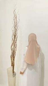 Kiswah - (PED TEBAL) Hijab Hamidah Bergo Ped Tebal Jersey Panjang Simple Nyaman Lembut